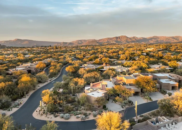 Santa Fe-style Escape In The Boulders Pool Hot Tub Access Covered Patios Grill