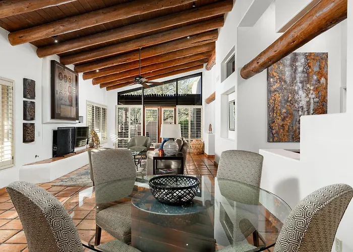 Santa Fe-style Escape In The Boulders Pool Hot Tub Access Covered Patios Grill