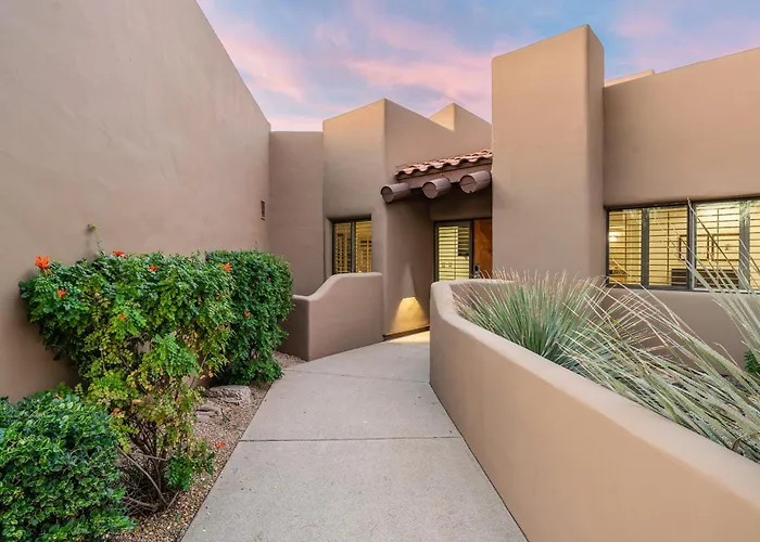 Santa Fe-style Escape In The Boulders Pool Hot Tub Access Covered Patios Grill