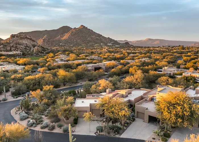 Santa Fe-style Escape In The Boulders Pool Hot Tub Access Covered Patios Grill